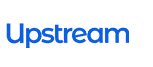 Upstream written in blue