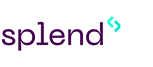 Splend logo written in purple.