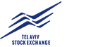 Tel Aviv Stock Exchange logo in navy blue.