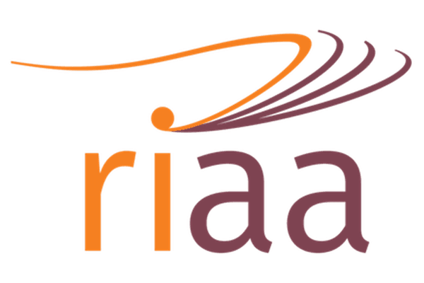 RIAA logo - RI in orange AA in burgundy Responsible Investment Association Australasia in black
